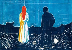 Puzzle 1000 pièces - Edvard Munch - Two People: The Lonely Ones, 1899 - Bluebird Puzzle