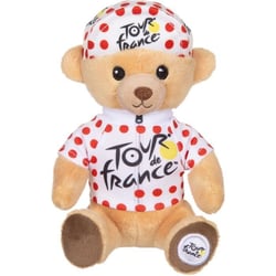 Peluche - Peluche Officielle Ours Tour de France "Maillot et Casquette Grimpeur à Pois" – 15 cm