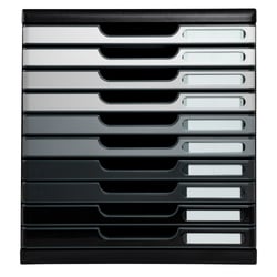 Module de classement Modulo Shades of Grey 10 tiroirs fermés - Nuances de gris - Exacompta