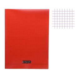 Cahier - 24x32(cm) - Petits carreaux - 96 pages - couverture en polypro - sans spirale - Clairefontaine - Calligraphe