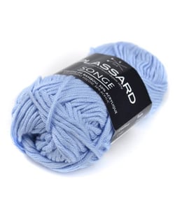 Pelote de coton à tricoter SONGE - Plassard 20 Bleu