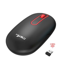Souris Sans Fil Rechargeable Ultra-Silencieuse 4 Boutons Haute Précision Noir YONIS