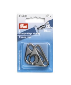 Lot de 2 Anneaux Triangulaire Metal 30 mm - Prym Gris anthracite