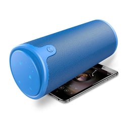 Enceinte Bluetooth Portable 3D Stéréo Subwoofer Commande Tactile AUX TF Carte Son HD Bleu YONIS