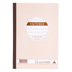 Manifold autocopiant 210X148 Factures 50 dupli - Avoine - x 5 - Le Dauphin