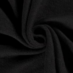 Tissu Polaire uni Noir