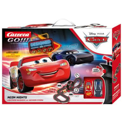 Carrera go - circuit disney pixar cars neon nights - mcqueen vs jackson storm - voitures - 62477