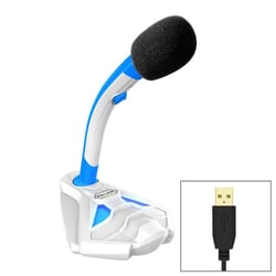 Microphone Omnidirectionnel USB Avec Support Téléphone Pour PC Et Mac Noir Rouge YONIS
