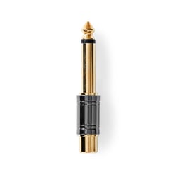 Nedis Adaptateur Audio Mono 6.35mm Mâle vers RCA Femelle Noir / Or