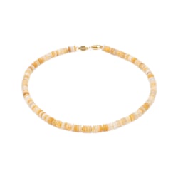 Collier Blima en pierres Jade jaune - Sloya