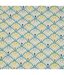 Tissu coton Fleur Jacinthe de 140 cm de largeur Multicolore vendu par 50 cm