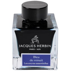 Encre pour calligraphie - Bleu de minuit - Les encres essentielles - Herbin - Flacon 50ml