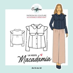 Patron Craftine Veste Macadamia - Format Papier