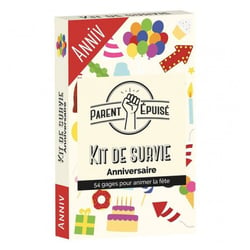 Parent epuisee Kit de survie anniversaire - Asmodee - Rouge