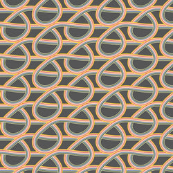 Tissu Viscose Noeud arc en ciel sur fond Gris anthracite