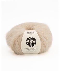 Pelote de Laine et Mohair à tricoter PINGO BRUSH MOHAIR - Phildar Beige Marron