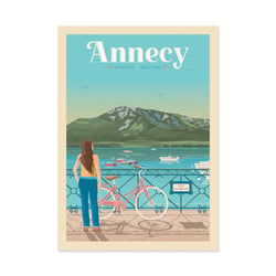 Affiche 30x40 cm - Annecy - Olahoop Travel Posters