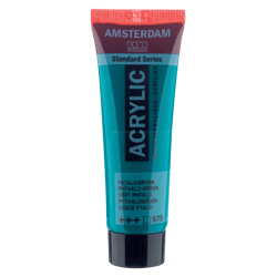 Peinture acrylique en tube - Vert phtalo - 675 - Amsterdam - 20ml
