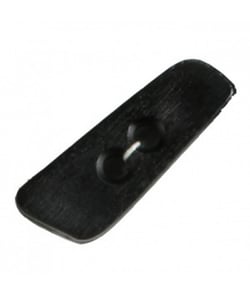 Carte de 1 boutons Barette noire 40mm - Distrifil Noir