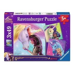 Puzzle 3x49 pieces - Magie et amitie Unicorn Academy
