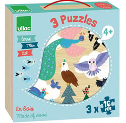 3 puzzles Terre Mer Ciel - Vilac