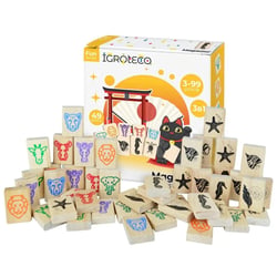 Mahjong 49 pièces- jeu pour enfant en bois IGROTECO