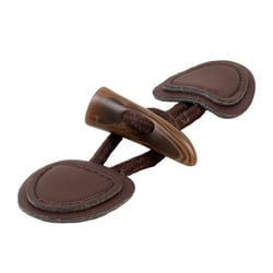 Brandebourg simili cuir 155mm marron