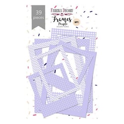 Die Cuts cadre, encadrement photo Fabrika Décoru POIS CARREAUX ZIG ZAG PARME