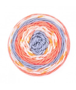 Fil de Laine Lolly Pop 150 gr - Grundl - certifié Oeko-Tex 17 Orange