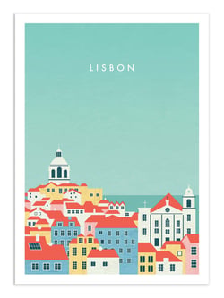 Affiche 30 x 40 cm - Lisbon - Katinka Reinke