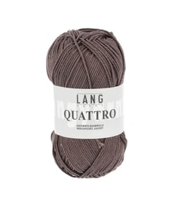 Fil à tricoter 100% coton QUATTRO - Lang Yarns 68 Marron