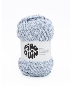 Fil velours 100GR à tricoter PINGO CHENILLE IMPRIMEE - Pingouin - certifié Oeko-Tex Ocean Bleu