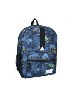 Sac à dos Mybagstory - Bleu,Kaki - skooter dinosaure - 3 compartiments
