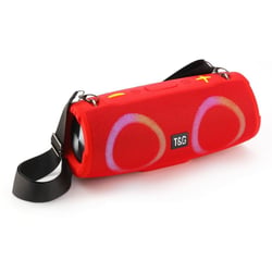 Enceinte Bluetooth Puissante Avec Lumières RGB Et Son 360° Pour Fêtes Rouge YONIS