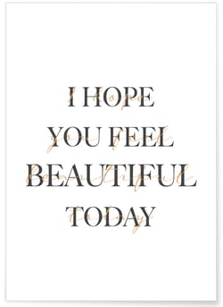 Affiche Beautiful | A3 : 29,7x42cm