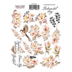 Planche de stickers couleur embelissement Fabrika Decoru SENTIMENTAL STORY 061