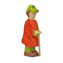 Figurine Crèche de Noël - Berger avec bâton - Holztiger