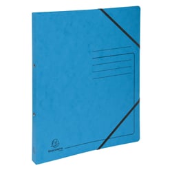 Classeur 2 anneaux 15mm carte lustrée imprimée - A4 - Turquoise - x 10 - Exacompta