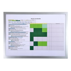 Pochette d'affichage magnétique A3 - Argent - x 5 - Exacompta