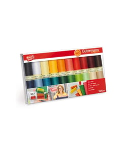 Coffret de 20 bobines de Fil à coudre 100m - Gutermann : l’incontournable pour tous vos projets couture Multicolore