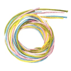 MégaCréa DIY - Cordelettes satin couleurs pastel 2 mm x 2 m 5 couleurs