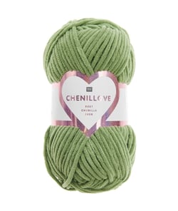Découvrez le Confort et la Douceur de la Pelote Velours Creative Chenillove 100GR de Rico Design 21 Vert