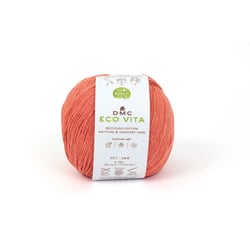 DMC - Fil Coton Recyclé Eco Vita 3mm 100g Tricot et Crochet Col. 105 orange