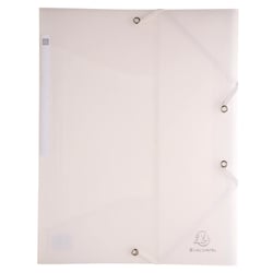 Chemise à élastique 3 rabats Polypropylène Chromaline - format pocket 12x16cm - Couleurs assorties - x 25 - Exacompta
