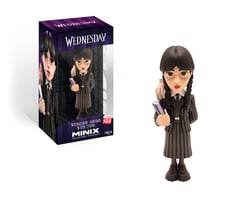 Minix - TV Series #123 - Wednesday - Mercredi Addams avec La Chose - Figurine à collectionner 12 cm