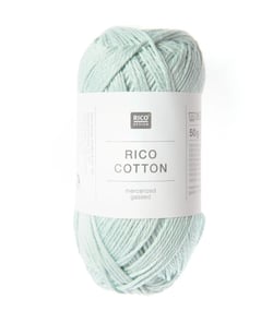 Coton à tricoter ou à crocheter Rico Cotton - Rico Design 705 Bleu Glacé