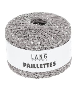 Fil complément PAILLETTES - Lang Yarns 0023 Gris