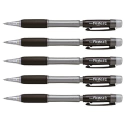 Porte-mines PENTEL Fiesta II - Pointe 0,7 mm - Corps noir - Lot de 5