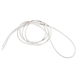 Lanières rondes en cuir de boeuf, 2mm 100 cm, blanc