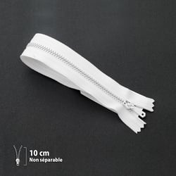 Fermeture éclair pantalon Z13 - Non séparable métallique 4mm - 10 cm
